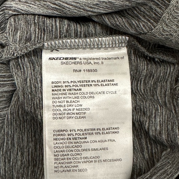 Women’s Skechers 3XL 24 - 26 Drawstring Skort Skirt Woven Gray Activewear NWT - Picture 10 of 10